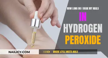 Hydrogen Peroxide Soak: How Long for Healthy Nails?