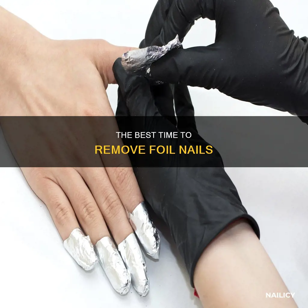 how long do i wait to take foil nail removal