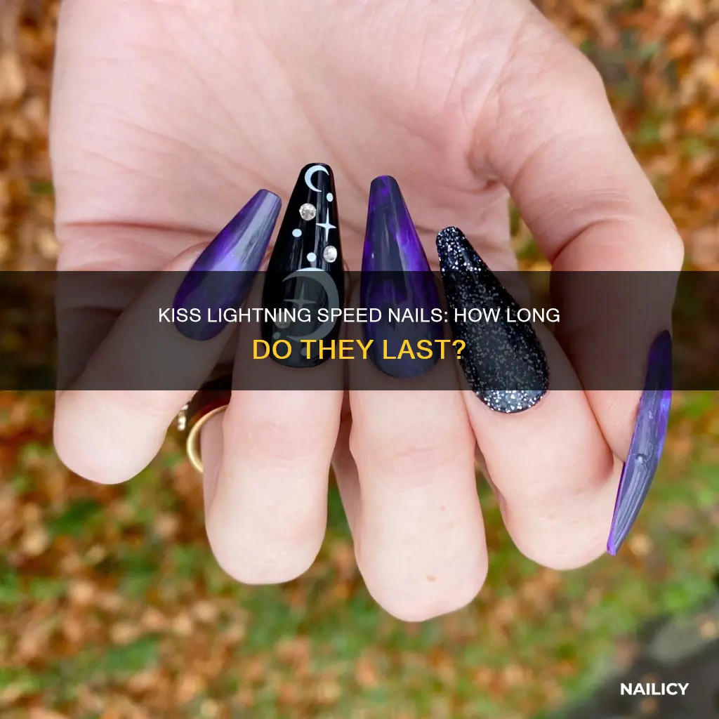 how long do kiss lightning speed nails last