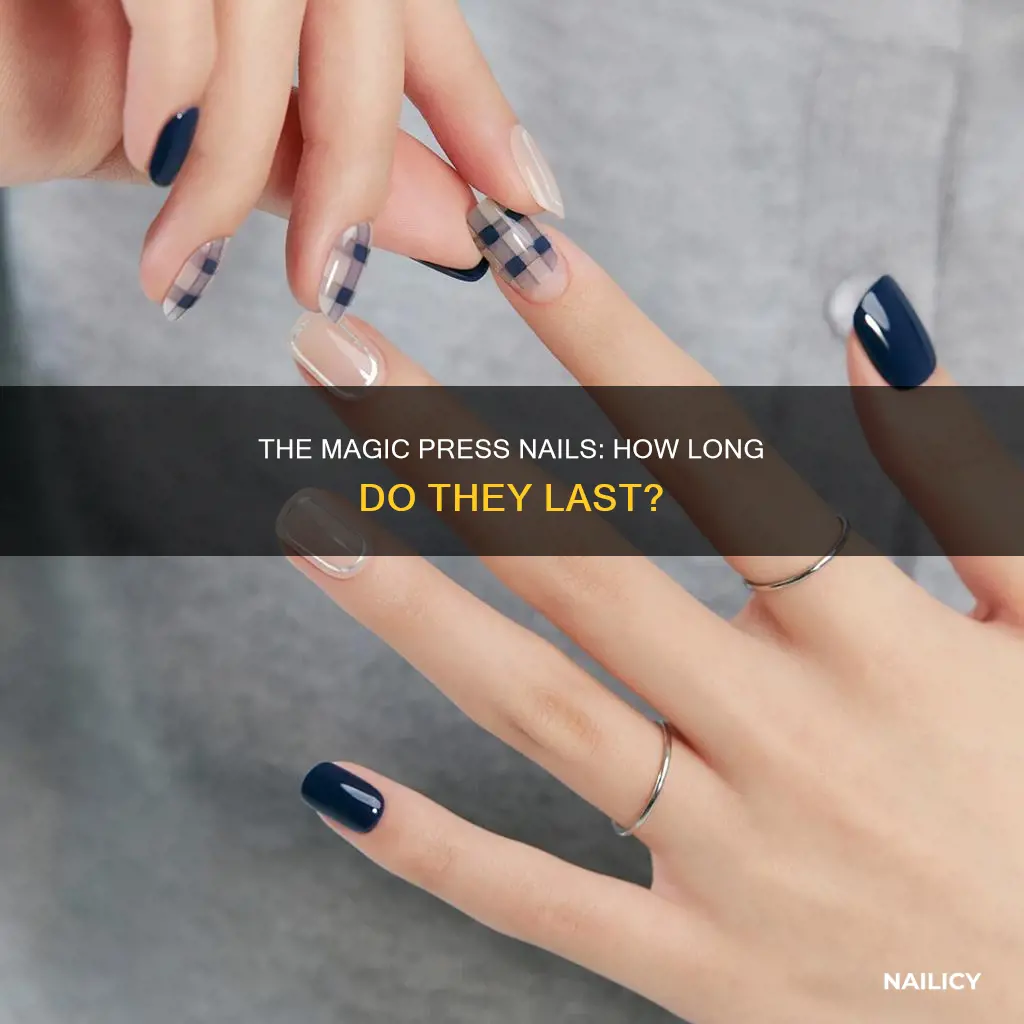 how long do magic press nails last