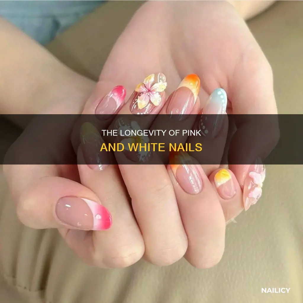 how long do pink and white nails last