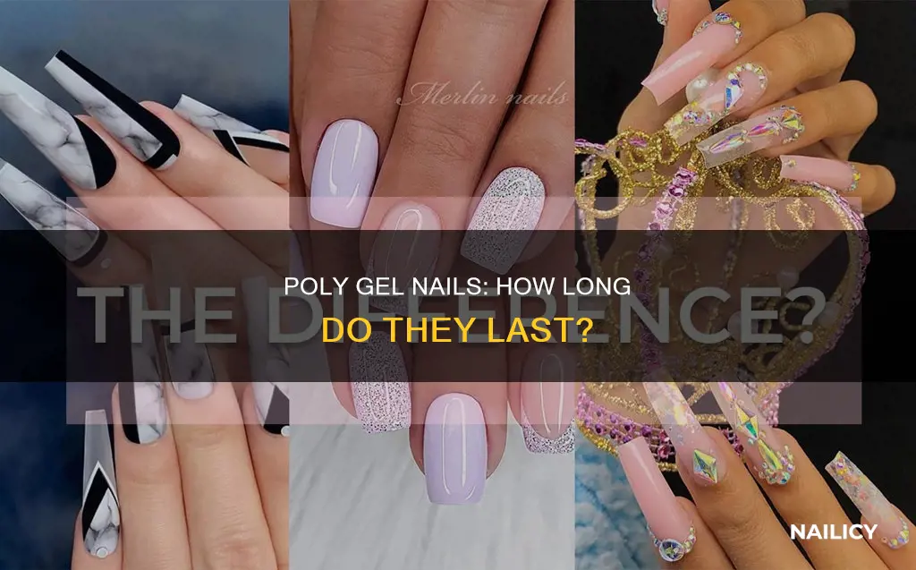 how long do poly gel nails stay on