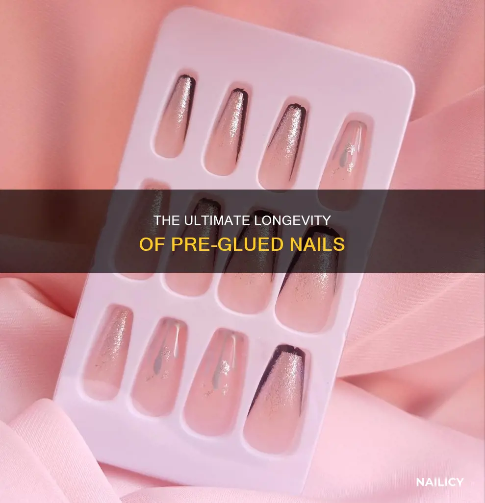 how long do pre glued nails last