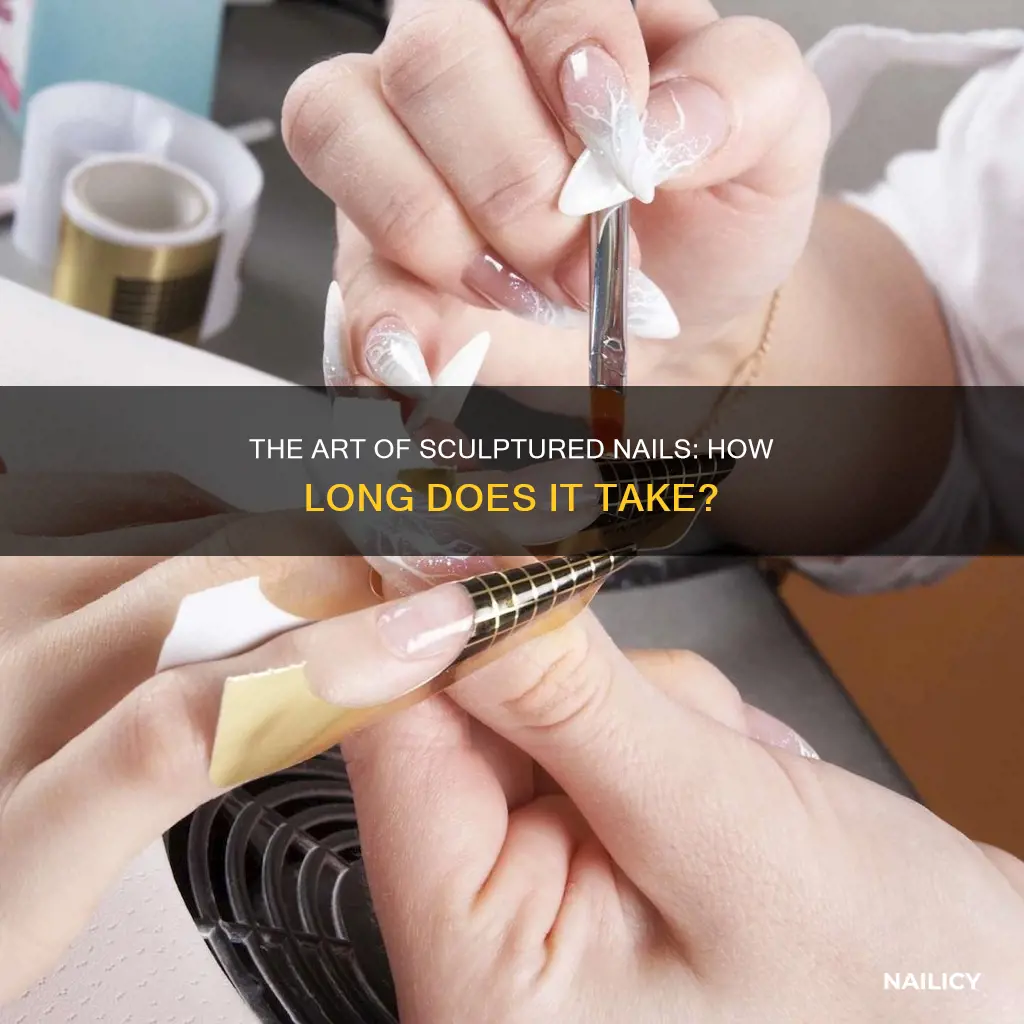 how long do sculptured nails take