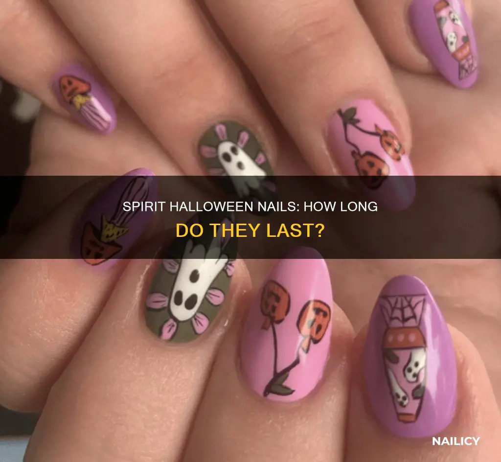 how long do spirit halloween nails last