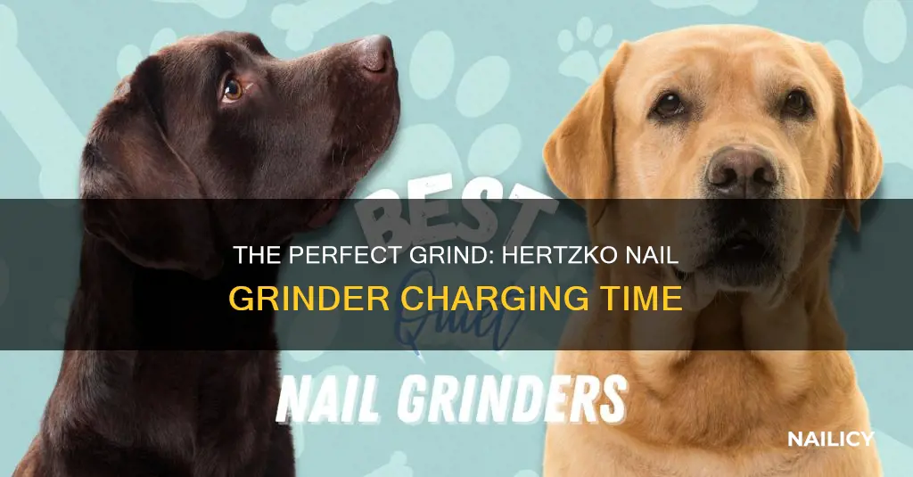 how long do you charge a hertzko nail grinder