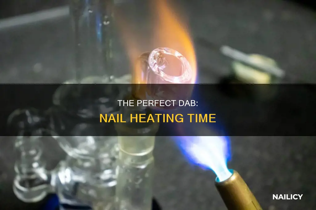 how long do you heat the nail for dabs