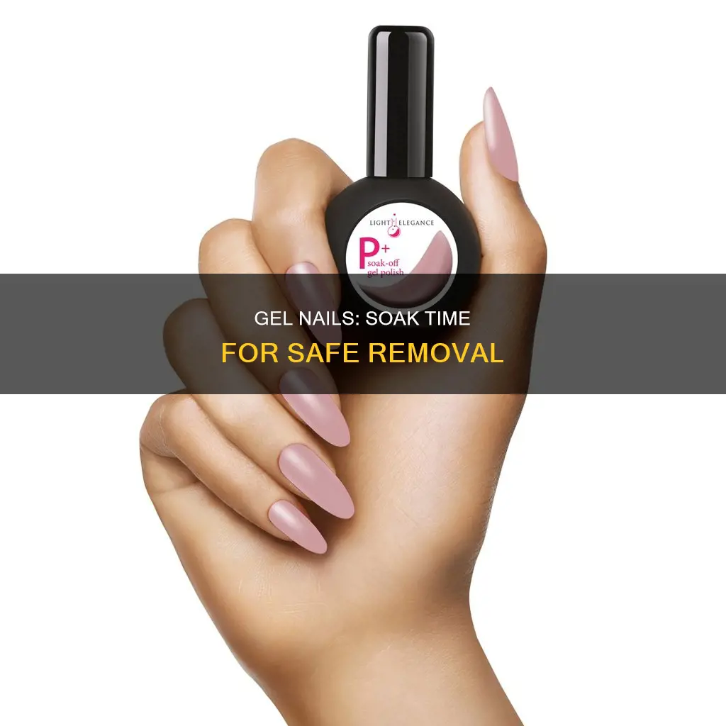 how long do you soak nails to remove gel