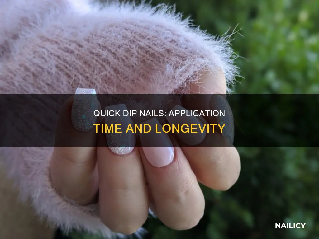 how long does a dry powder nail application take