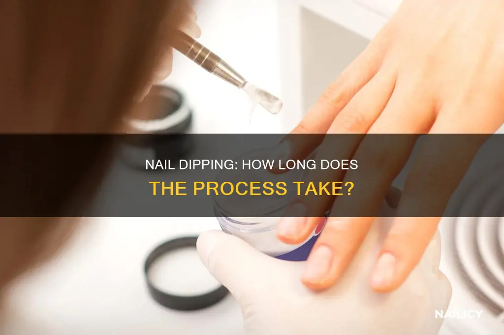how long does a nail dip take