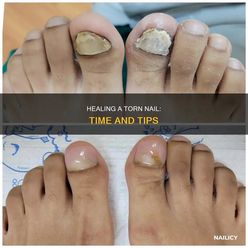 how long does a ripped nail take to heal