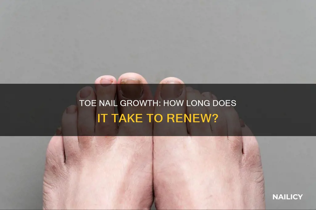 how long does a toe nail take to grow