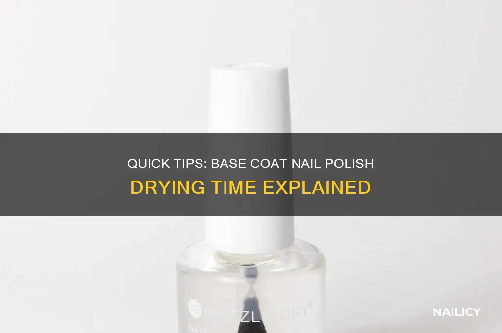 how long does base coat nail polish take to dry