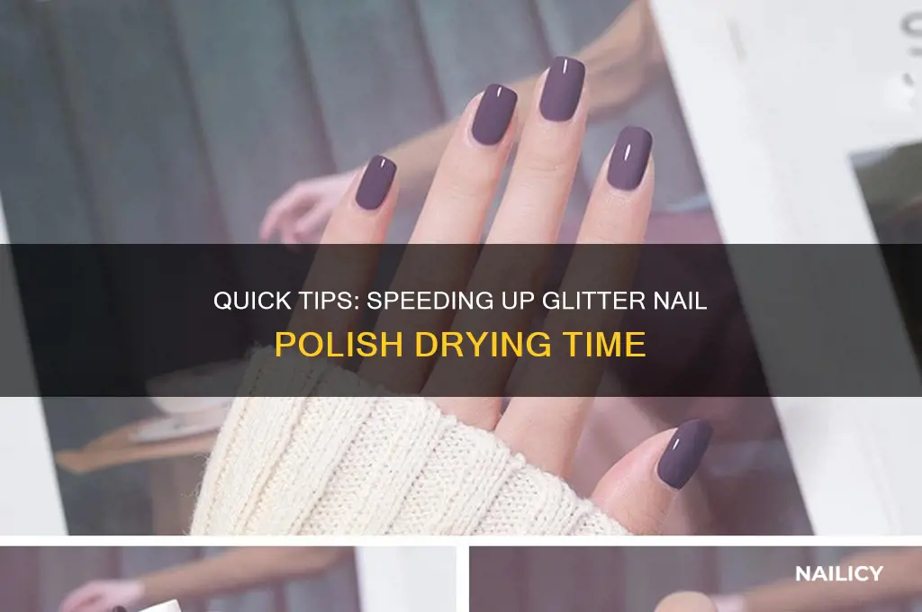 how long does glitter nail polish take to dry