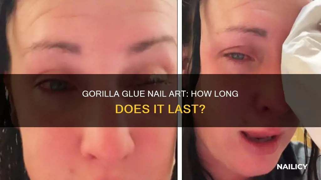 how long does gorilla glue last on nails