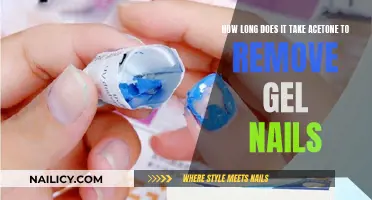Acetone's Quick Gel Nail Removal Process
