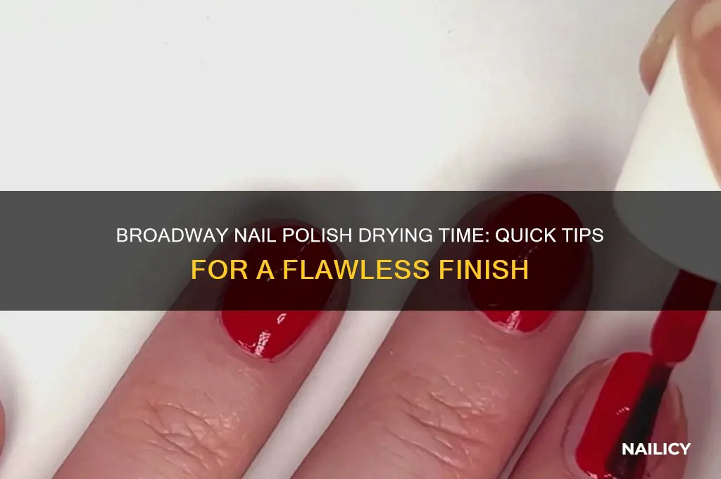 how long does it take broadway nail polish to dry