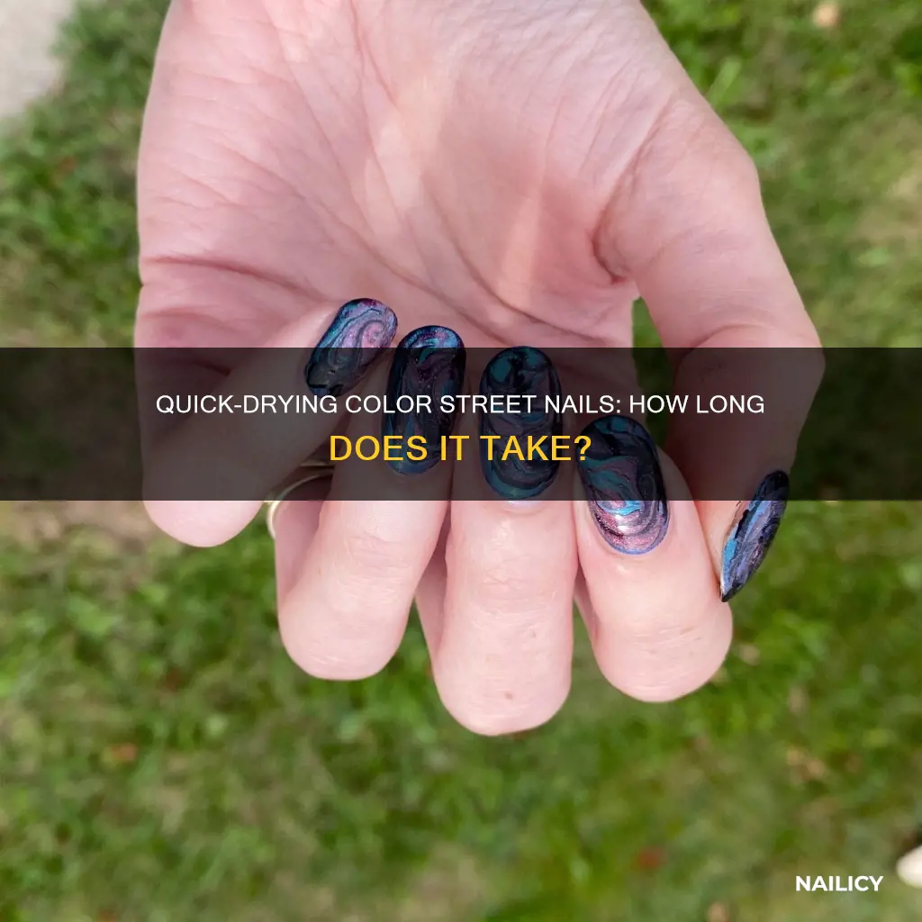 how long does it take color street nails to dry