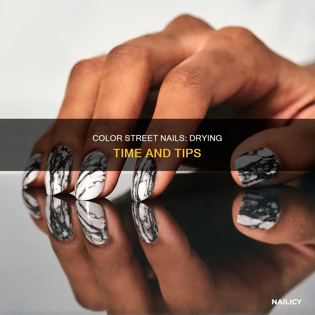 how long does it take for colorstreet nails to set