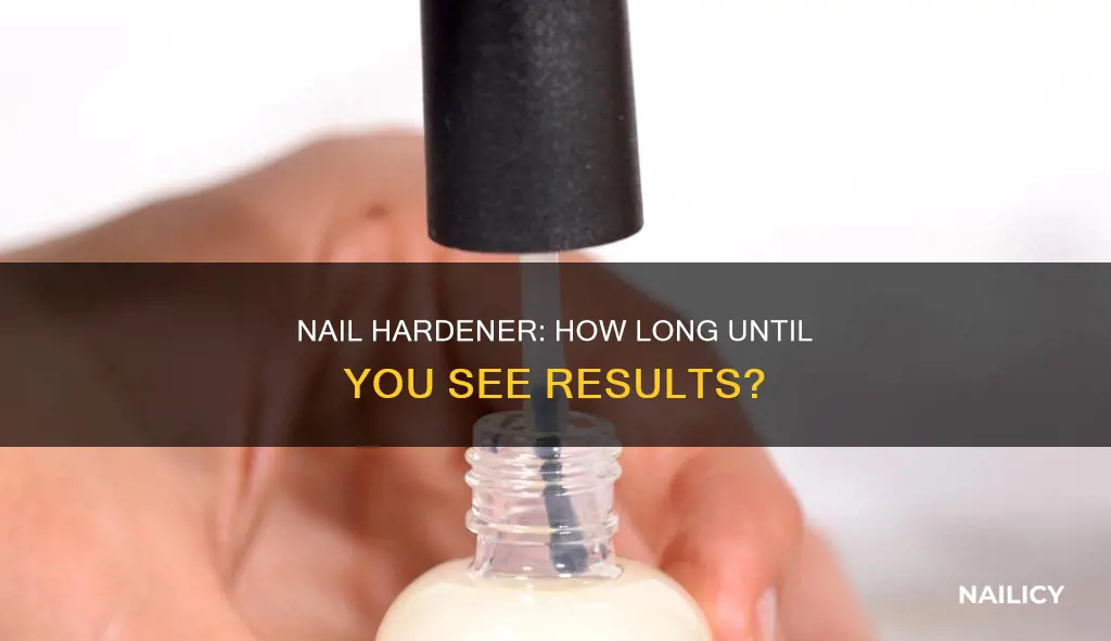 how long does it take for nail hardener to work