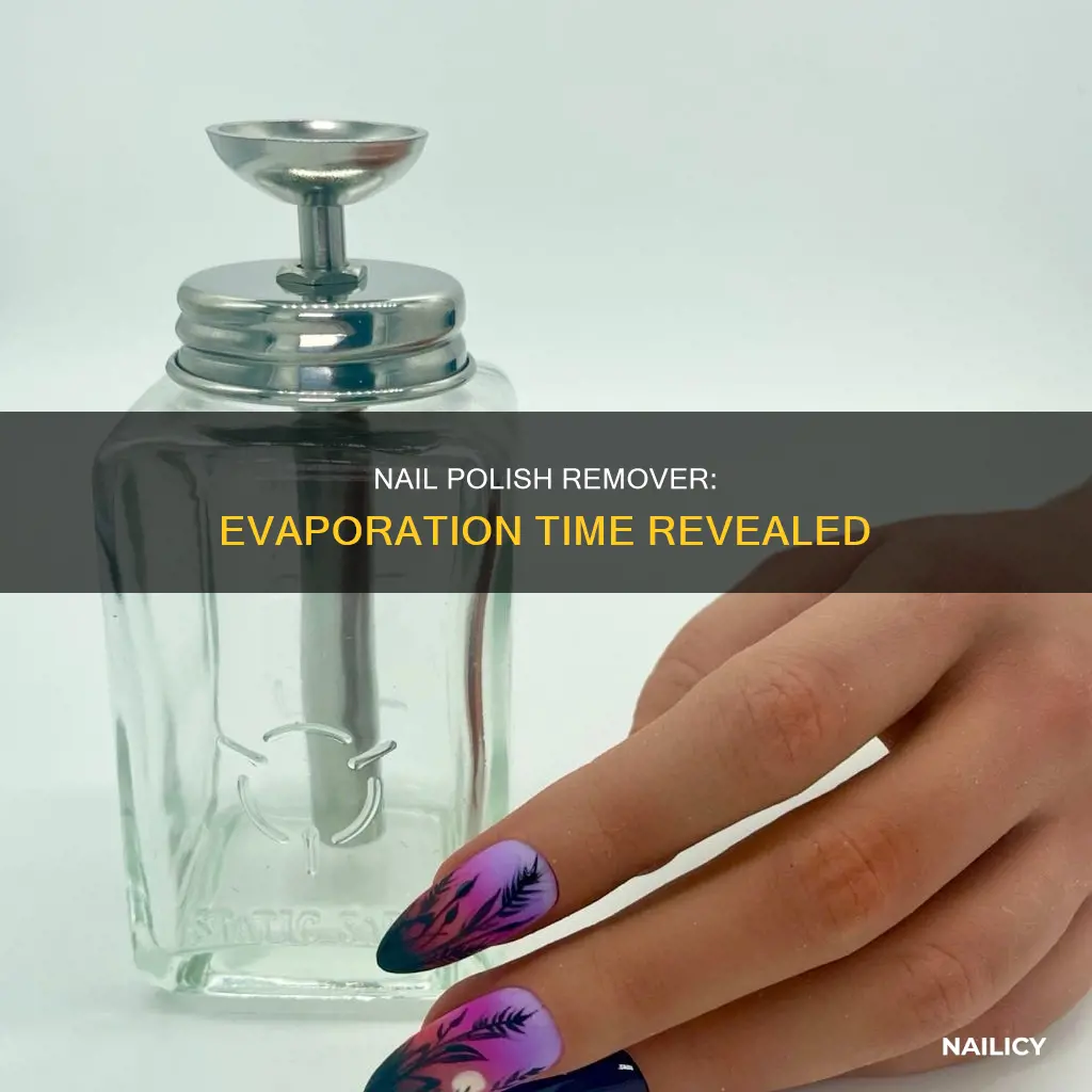 how long does it take nail polish remover evaporate