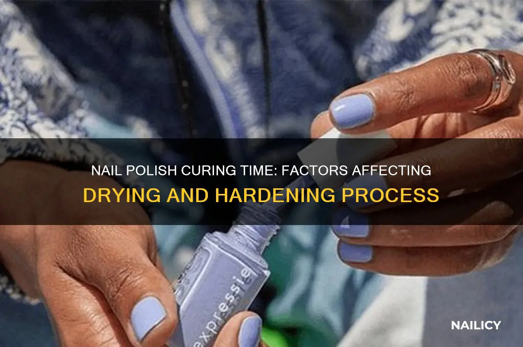 how long does it take nail polish to cure