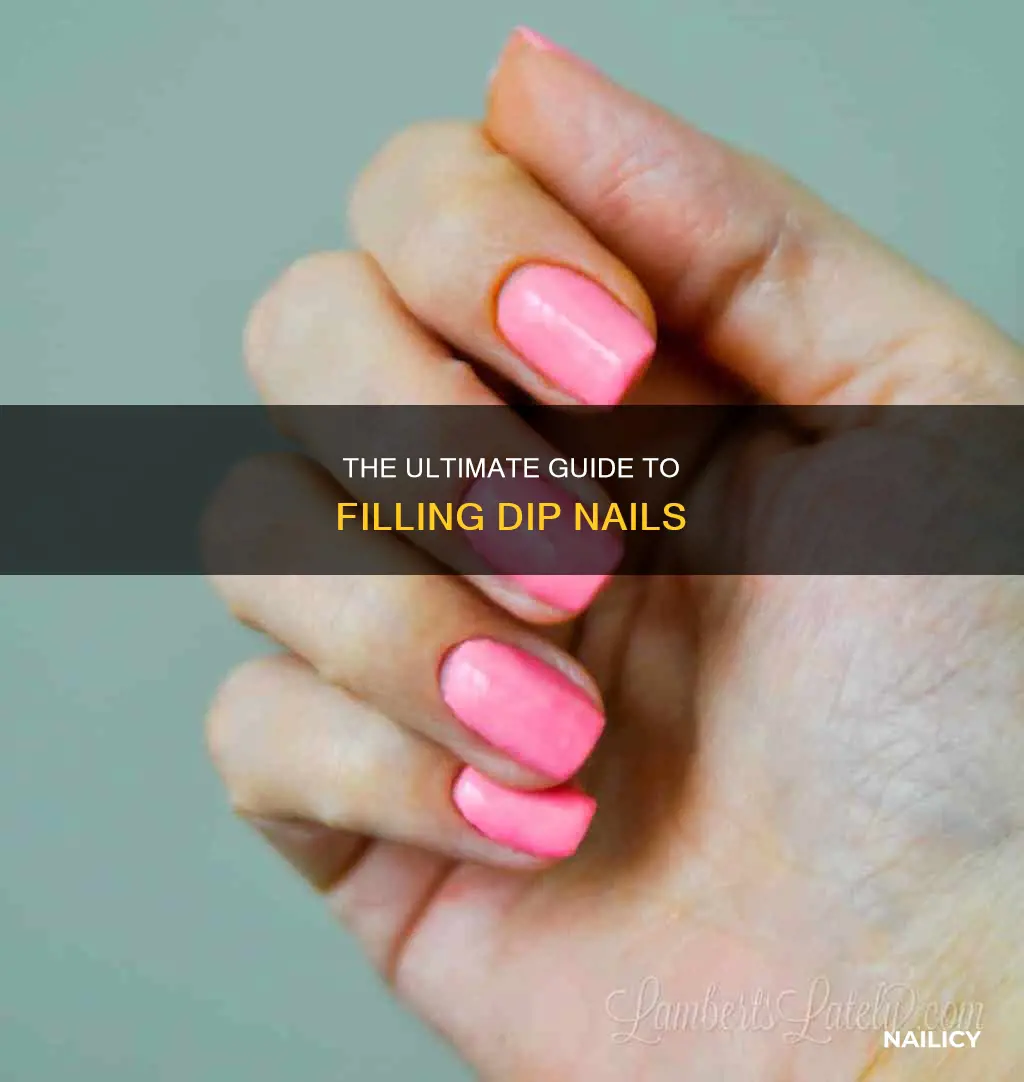 how long does it take to fill dip nails