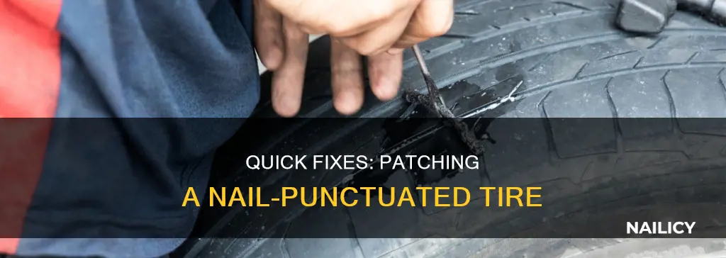 how long does it take to fix nail in tire