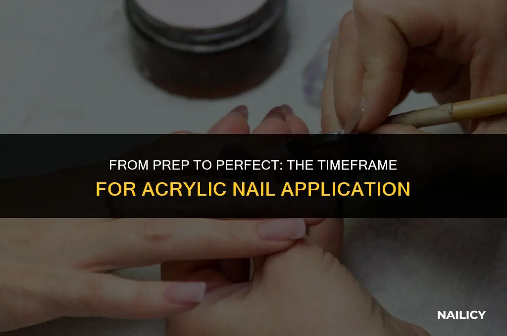 how long does it take to get acriclic nails