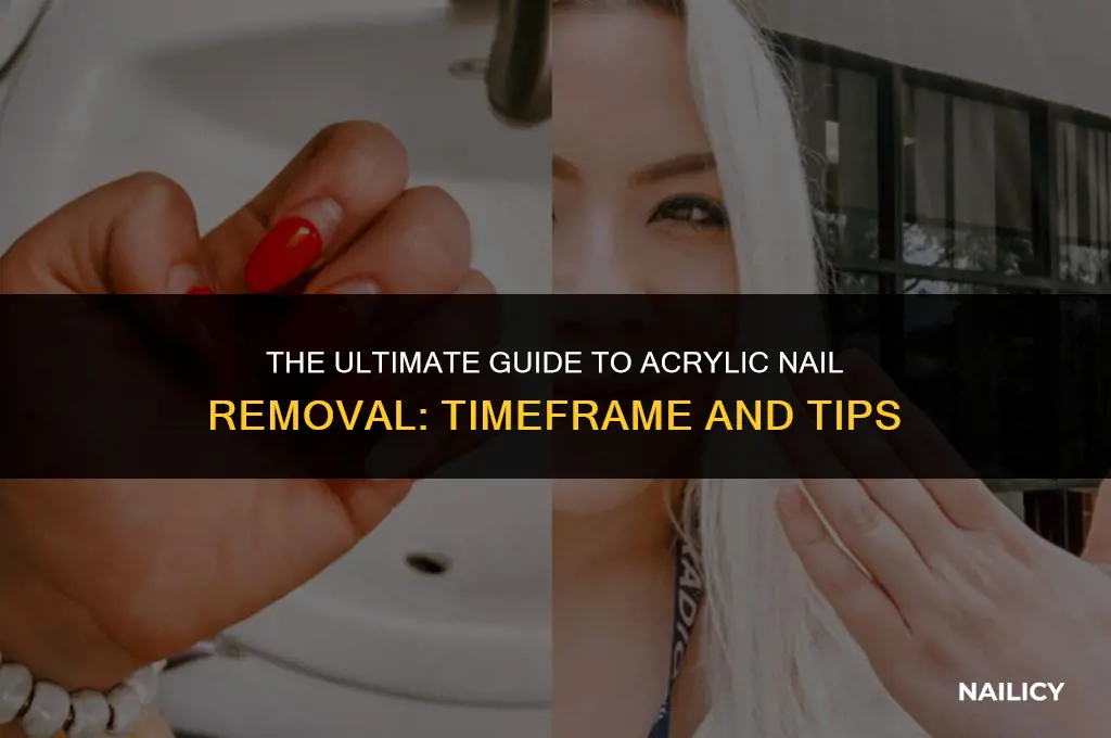 how long does it take to get acrylic nails removed