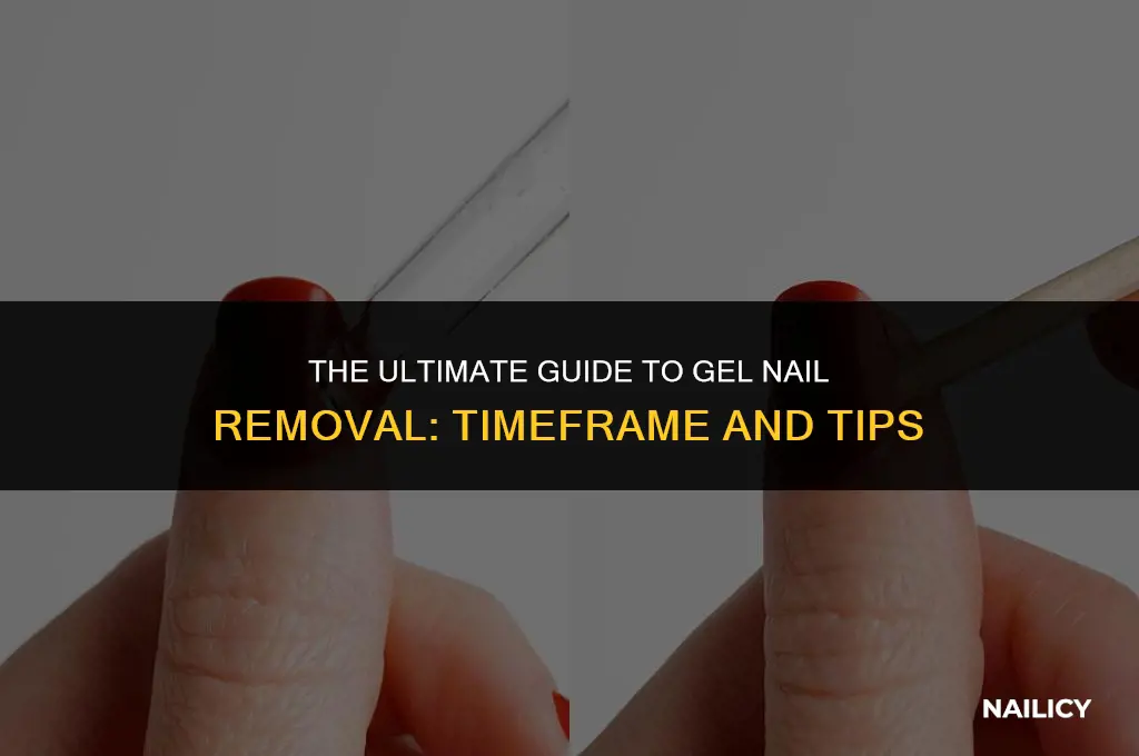 how long does it take to get gel nails removed