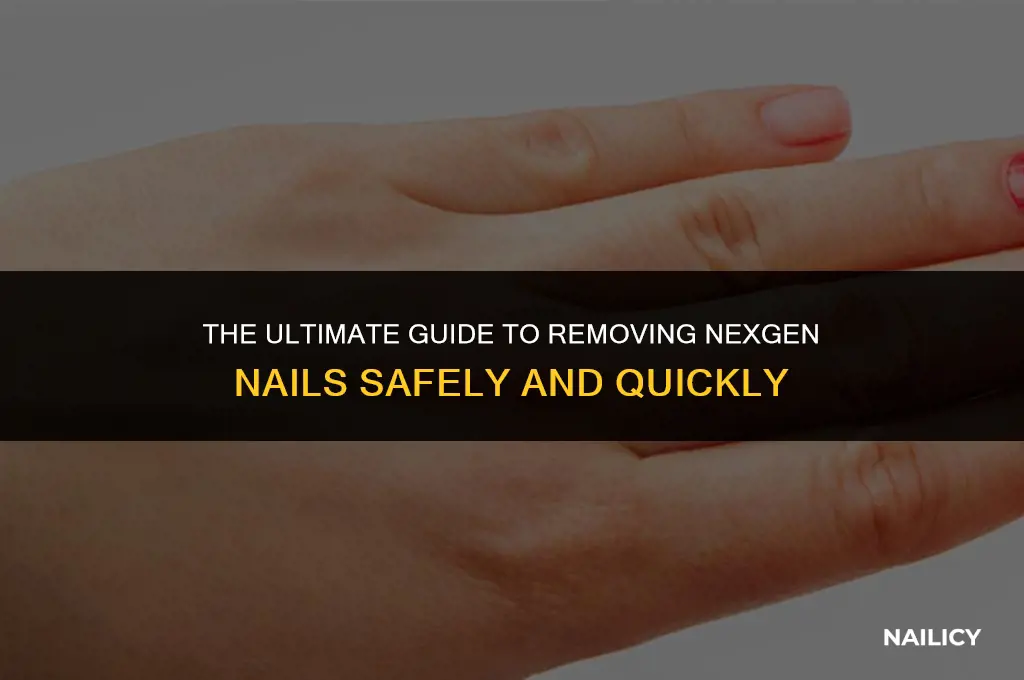 how long does it take to get nexgen nails off