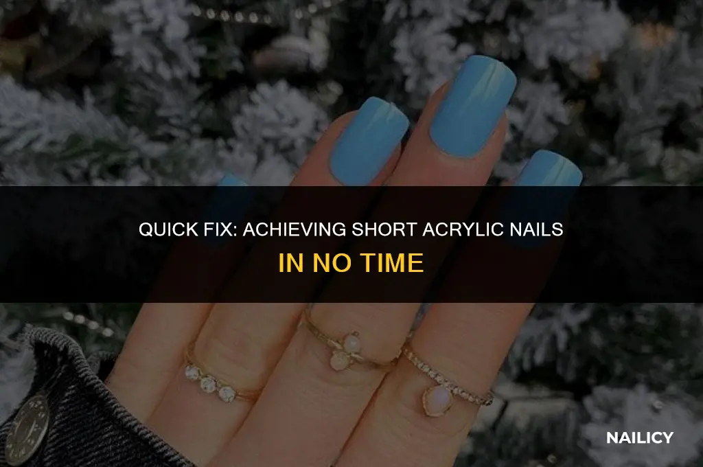 how long does it take to get short acrylic nails