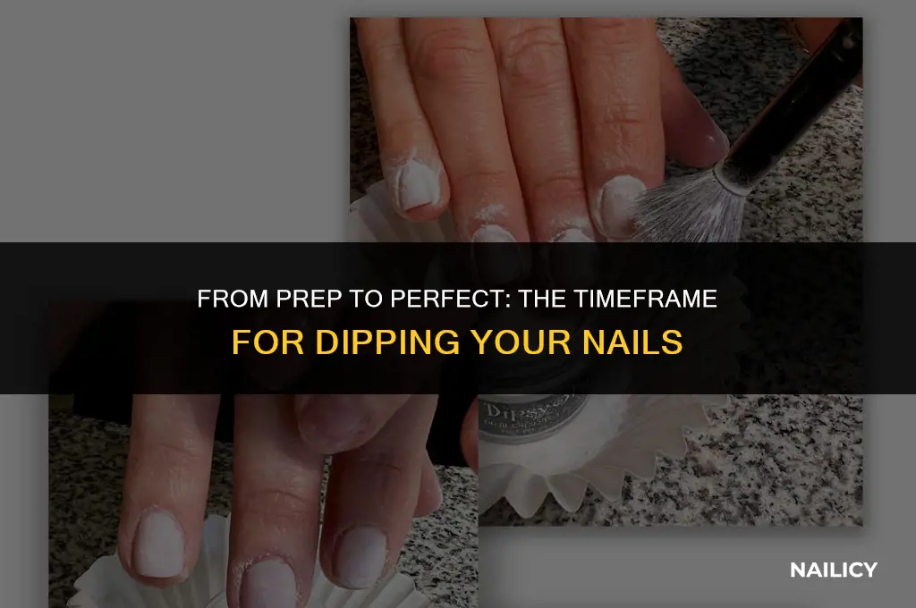 how long does it take to get your nails dipped