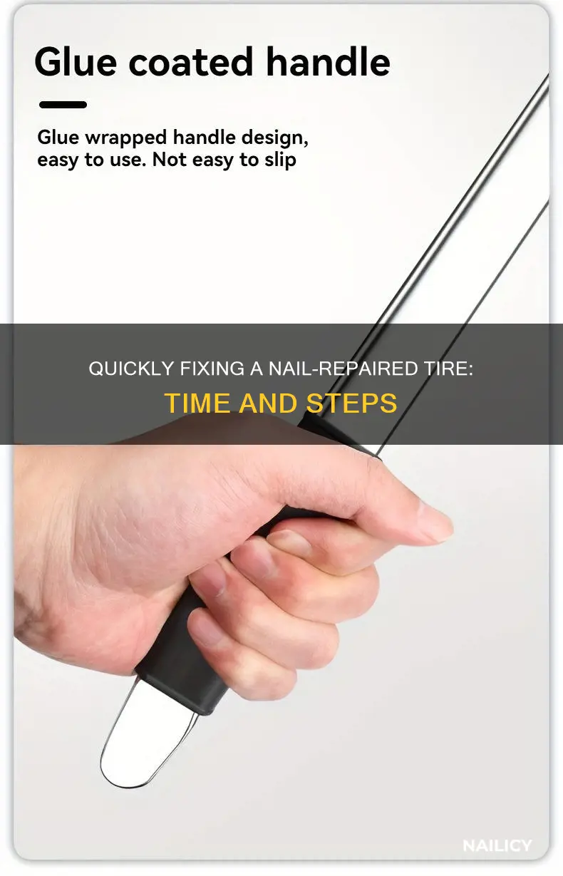 how long does it take to remove nail repair tire