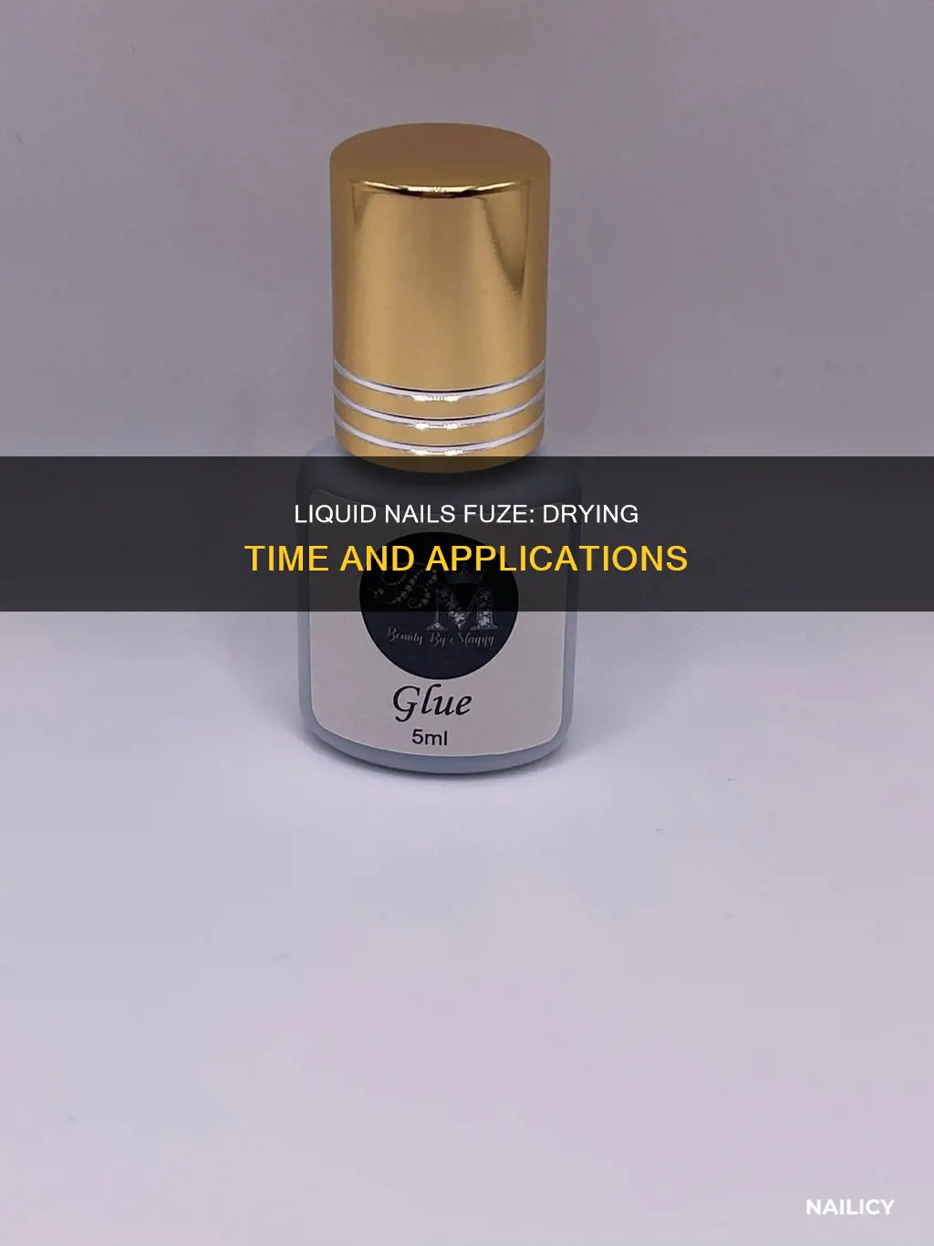 how long does liquid nails fuze it take to dry