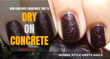 Drying Time of Liquid Nails on Concrete Surfaces