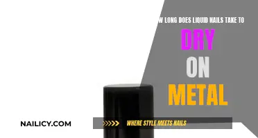 Drying Time of Liquid Nails on Metal Surfaces