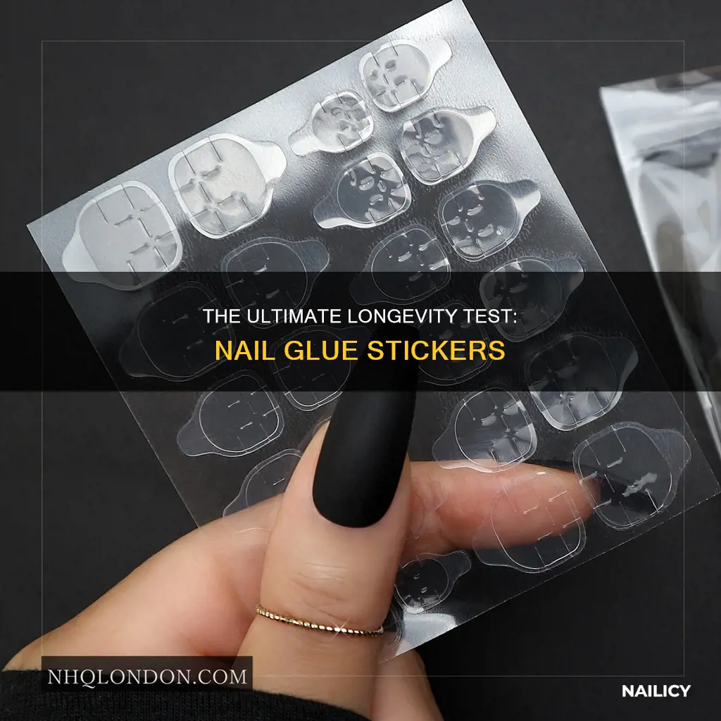 how long does nail glue stickers last