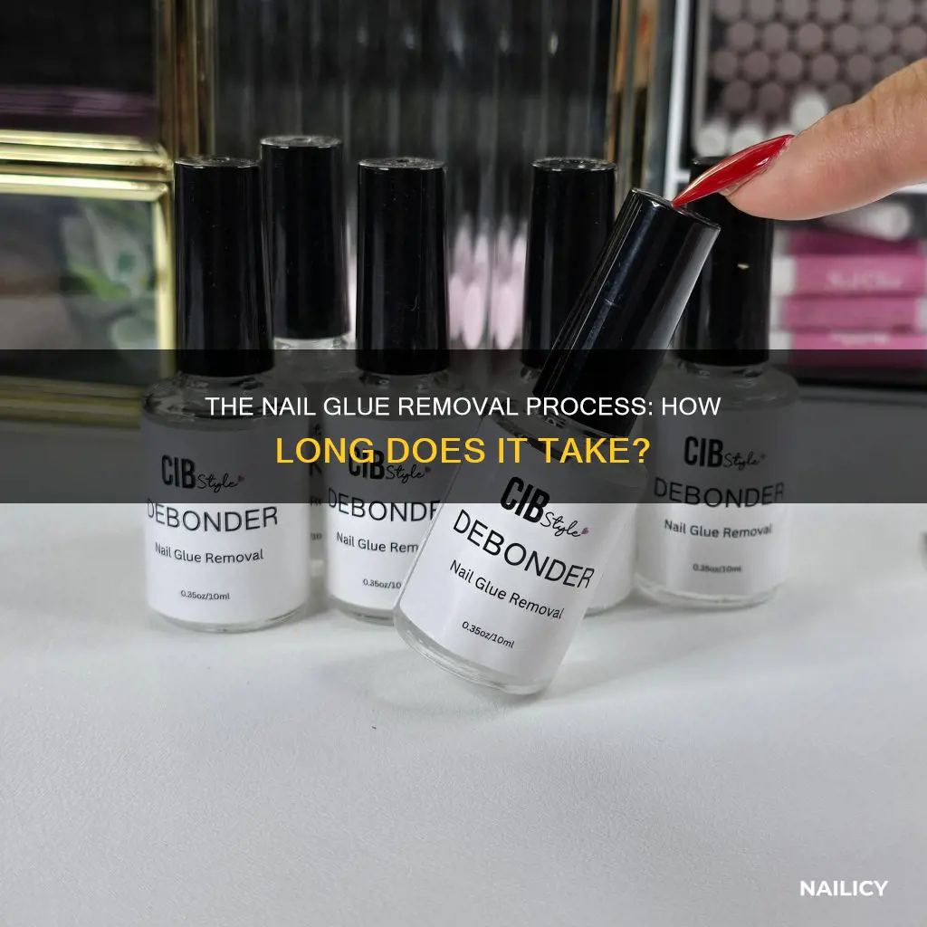 how long does nail glue take to come off