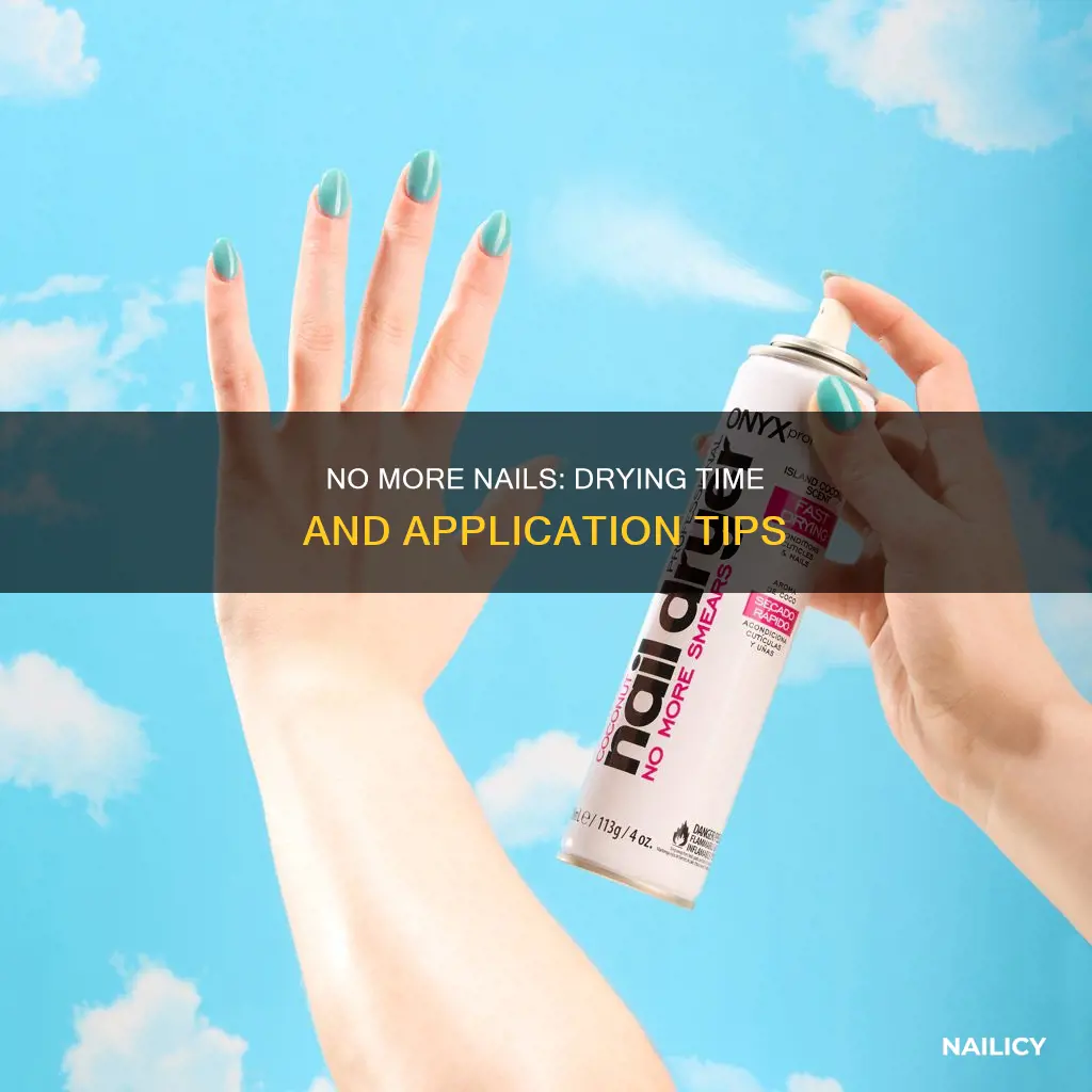 how long does no more nails take to dry