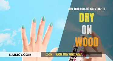 No Nails: Quick-Drying Time on Wood?