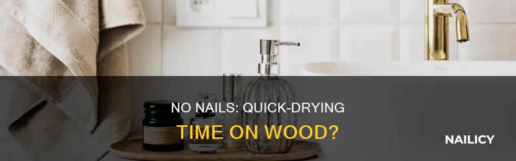 how long does no nails take to dry on wood
