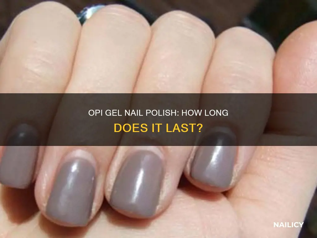 how long does opi gel nail polish last