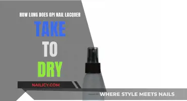 OPI Nail Lacquer: Drying Time and Manicure Tips