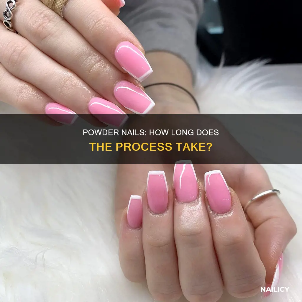 how long does powder nails take