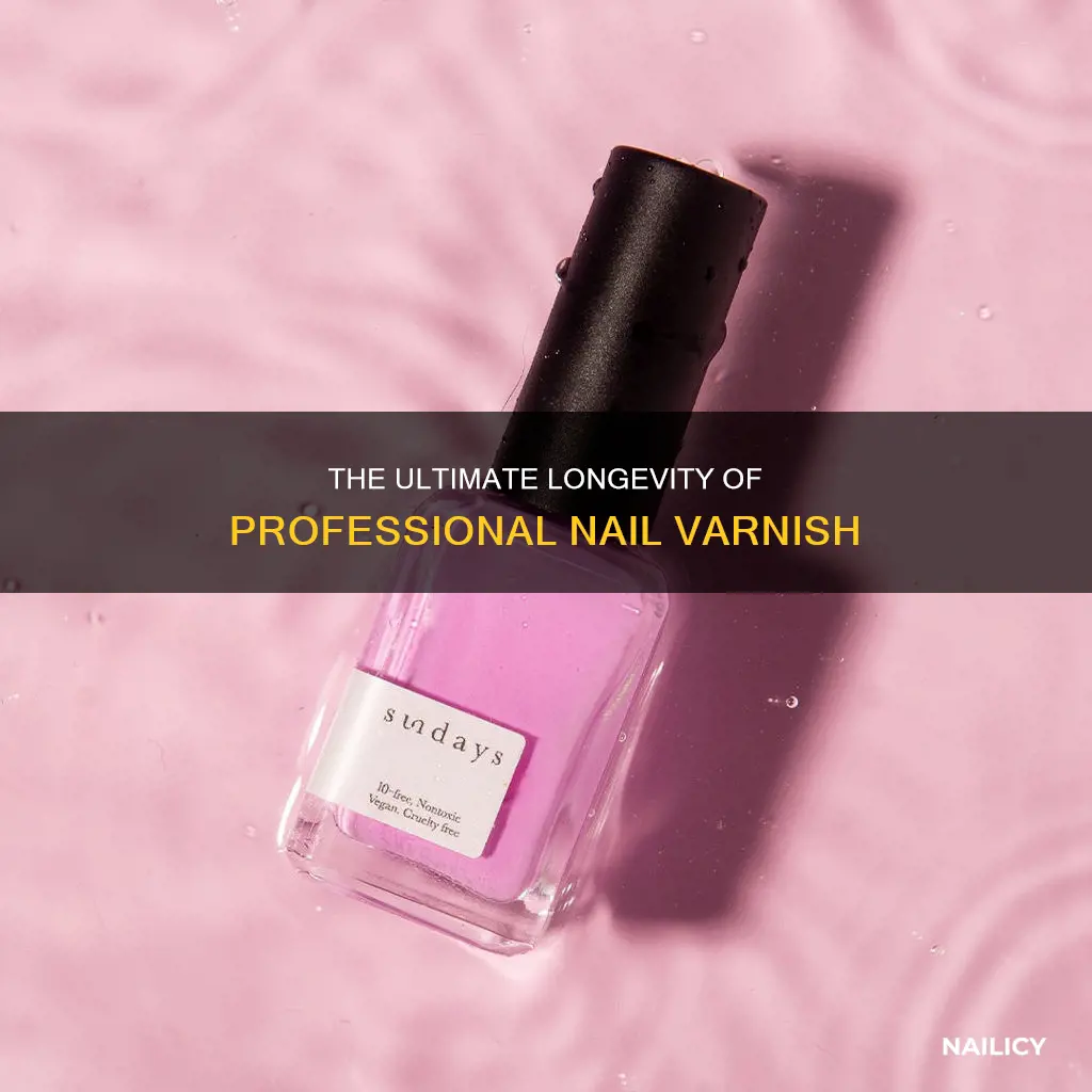 how long does regular professional nail varnish last before peeling