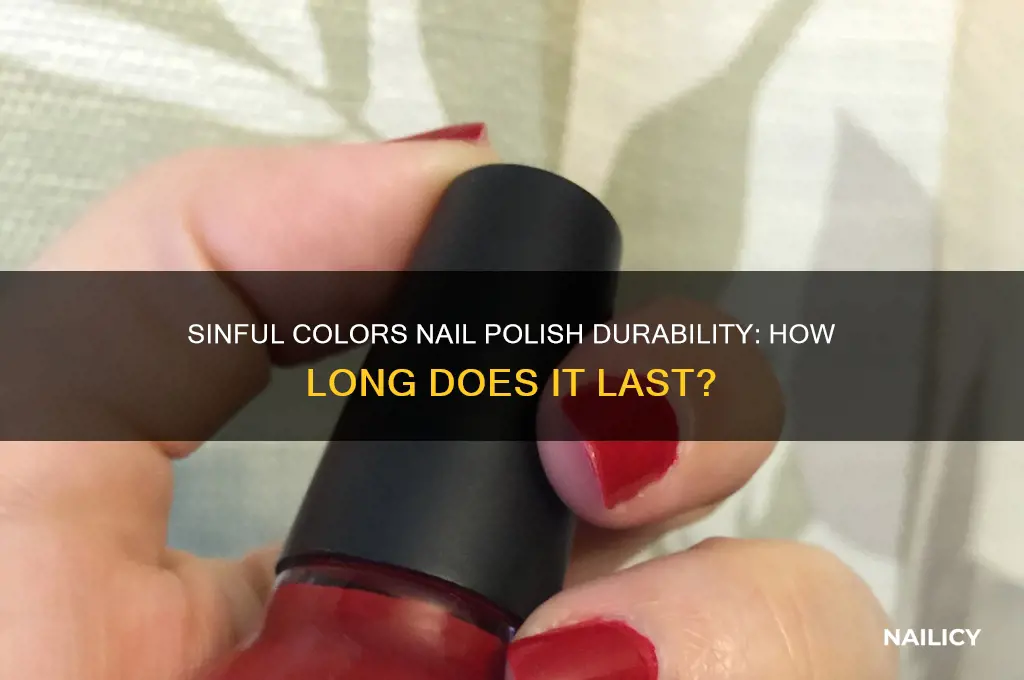 how long does sinful colors nail polish last