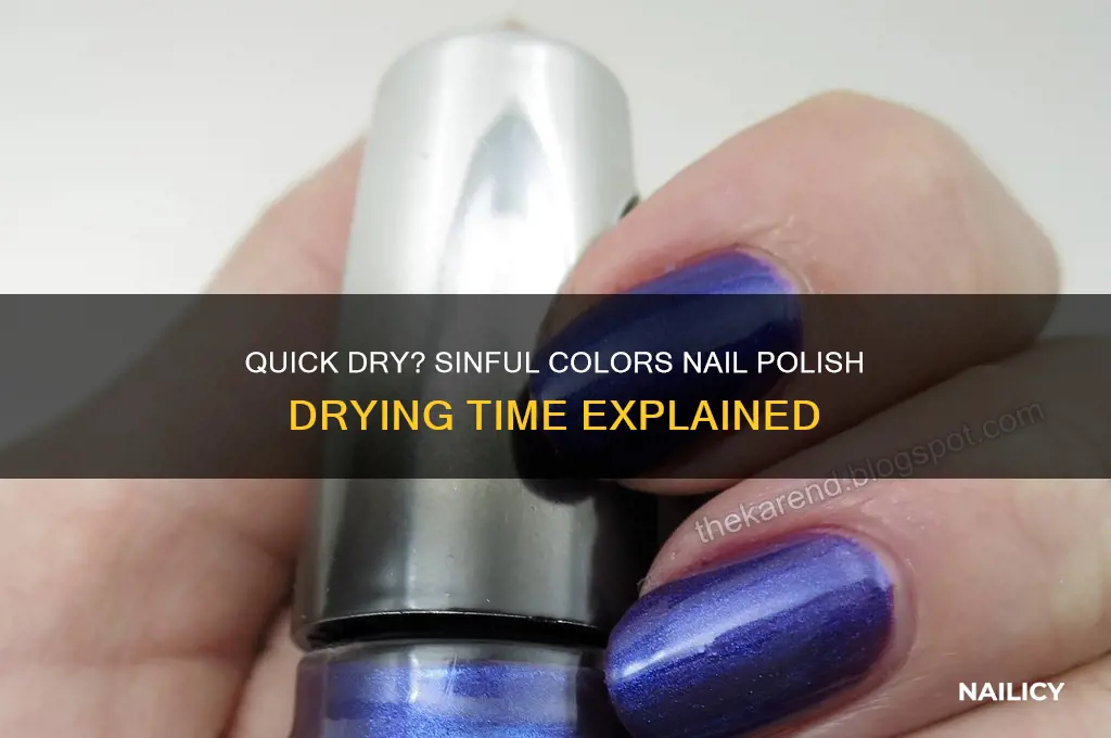 how long does sinful colors nail polish take to dry