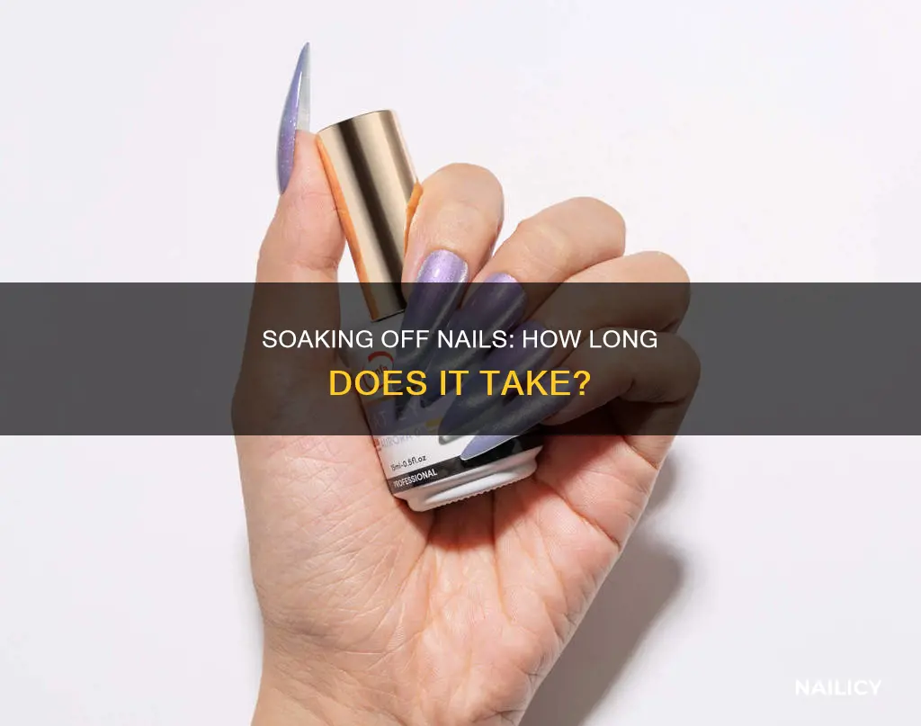 how long does soaking off nails take